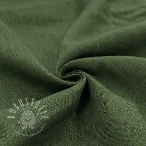 Leinenstoff gewaschen forest green