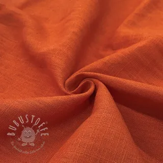 Leinenstoff gewaschen orange