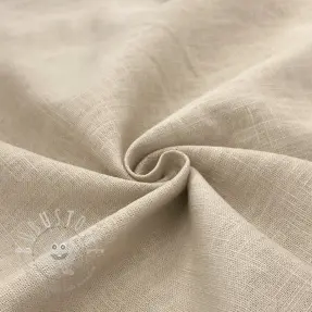 Leinenstoff gewaschen beige