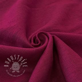 Leinenstoff gewaschen cerise