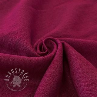 Leinenstoff gewaschen cerise