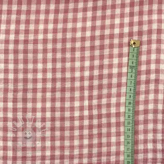 Double gauze/musselin Double sided CHECKS MINI mauve