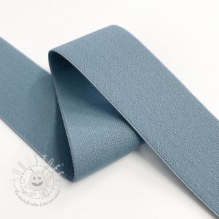 Gummiband 4 cm steel blue
