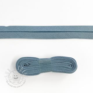 Schrägband baumwoll - 3 m steel blue