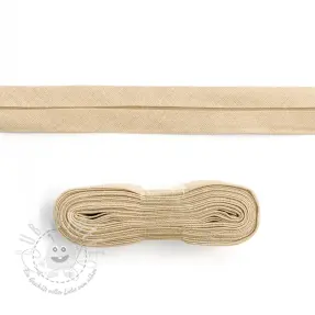 Schrägband baumwoll - 3 m light sand