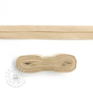 Schrägband baumwoll - 3 m light sand