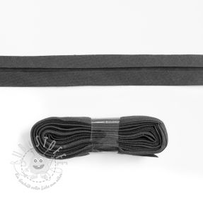 Schrägband baumwoll - 3 m anthracite