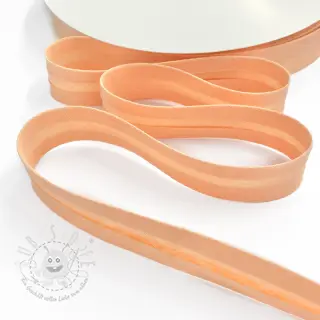 Schrägband double gauze peach