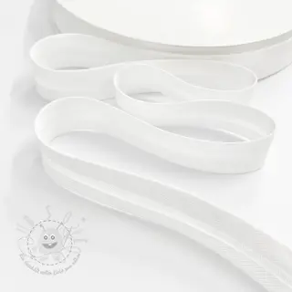 Schrägband double gauze white