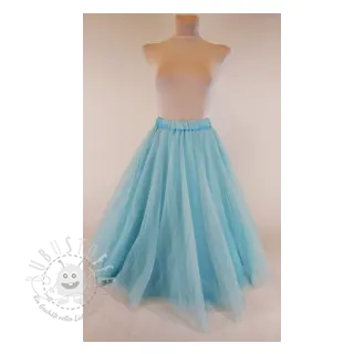 Feintüll ROYAL SPARKLE  light blue gold