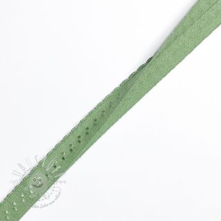 Elastisches Schrägband Polyamide 12 mm LUXURY basil