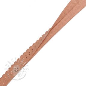 Elastisches Schrägband Polyamide 12 mm LUXURY dark salmon