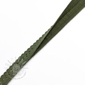 Elastisches Schrägband Polyamide 12 mm LUXURY camo green