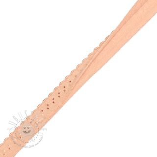 Elastisches Schrägband Polyamide 12 mm LUXURY salmon