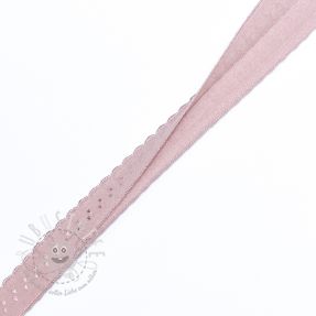 Elastisches Schrägband Polyamide 12 mm LUXURY old pink