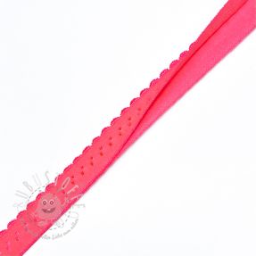 Elastisches Schrägband Polyamide 12 mm LUXURY neon pink