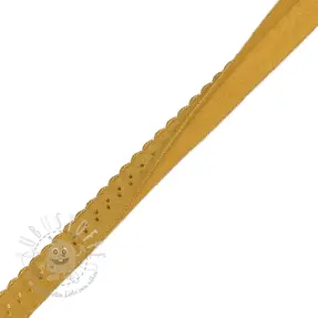 Elastisches Schrägband Polyamide 12 mm LUXURY ochre