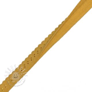 Elastisches Schrägband Polyamide 12 mm LUXURY ochre