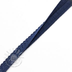 Elastisches Schrägband Polyamide 12 mm LUXURY dark blue