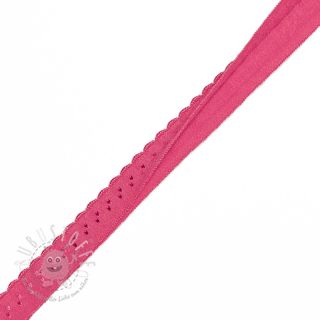 Elastisches Schrägband Polyamide 12 mm LUXURY fuchsia