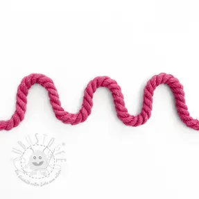 Baumwollkordel  8 mm fuchsia