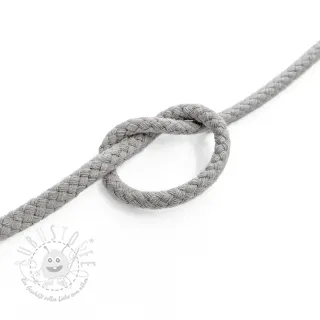 Baumwollkordel 5 mm light grey