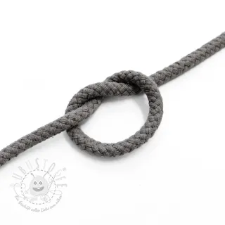 Baumwollkordel 5 mm dark grey