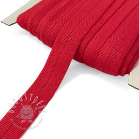 Elastisches Schrägband Polyamide matt 20 mm RIB red