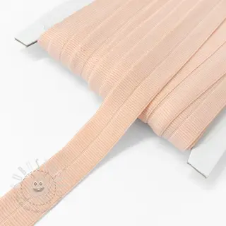 Elastisches Schrägband Polyamide matt 20 mm RIB salmon
