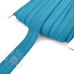 Elastisches Schrägband Polyamide matt 20 mm RIB aqua