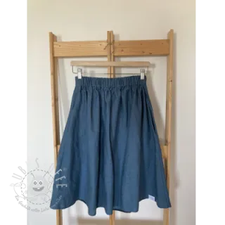 Leinenstoff gewaschen blue