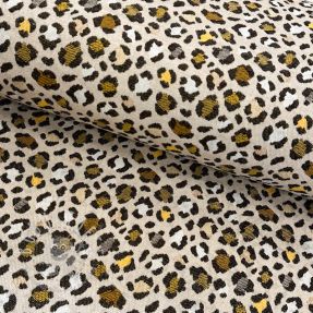 Dekostoff jacquard PUMA ALLOVER JAUNE