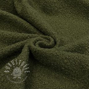Mantelstoff BOUCLE forest green