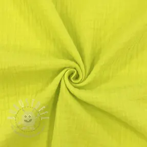 Double gauze/musselin neon yellow