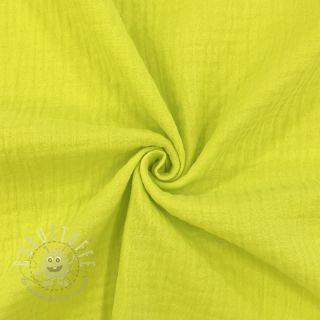 Double gauze/musselin neon yellow