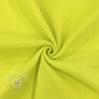 Double gauze/musselin neon yellow