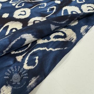 Baumwollstoff UNIQUE BATIK design L navy