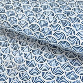 Dekostoff premium Handpainted wave scale