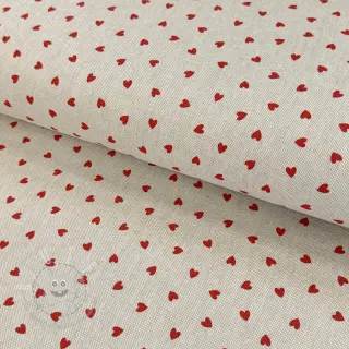 Dekostoff Linenlook Little love heart