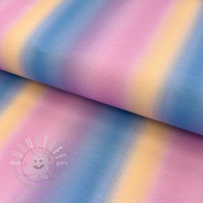 Jersey Rainbow blue pink digital print