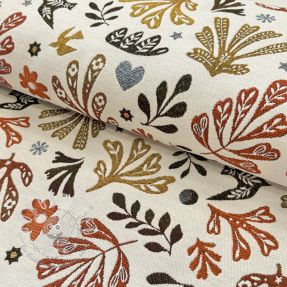 Dekostoff jacquard FIGUERAS allover blanc