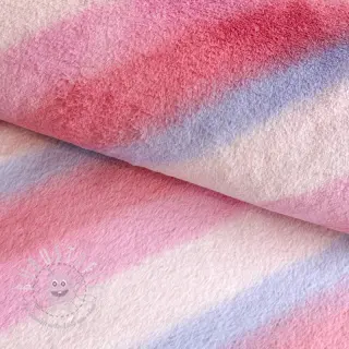 Kunstfell Rainbow diagonal stripe