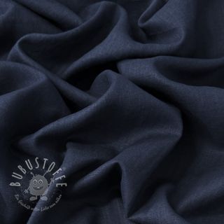 Leinenstoff gewaschen 170 g navy