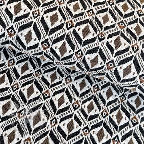 Dekostoff jacquard MOANA allover taupe