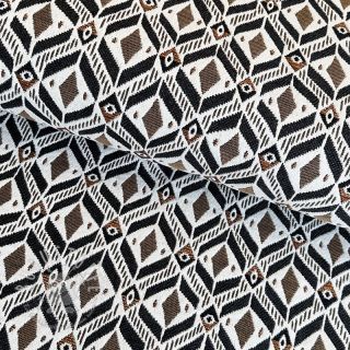 Dekostoff jacquard MOANA allover taupe