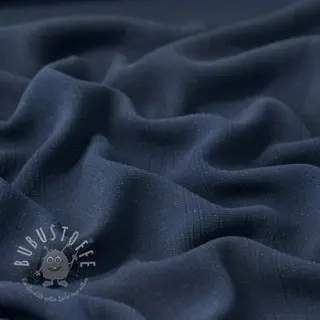 Viskosestoff leinen CRINCLE navy