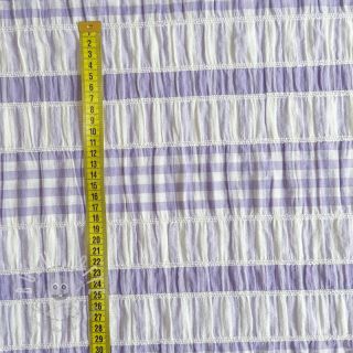 Baumwollstoff YARN DYED Stripe lilac