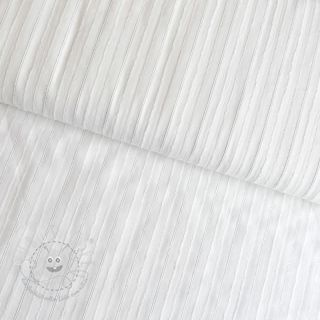 Baumwollstoff VOILE LUREX Stripe white