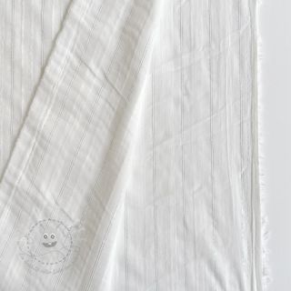 Baumwollstoff VOILE LUREX Stripe white