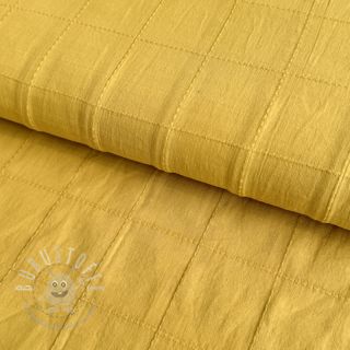 Baumwollstoff VOILE DOBBY ochre